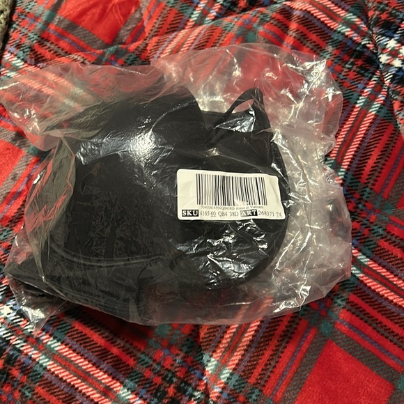 VS ARCHIVES SWIM BOMBSHELL PUSH UP LONGLINE BIKINI TOP BLACK 38D NWT - Picture 6 of 6